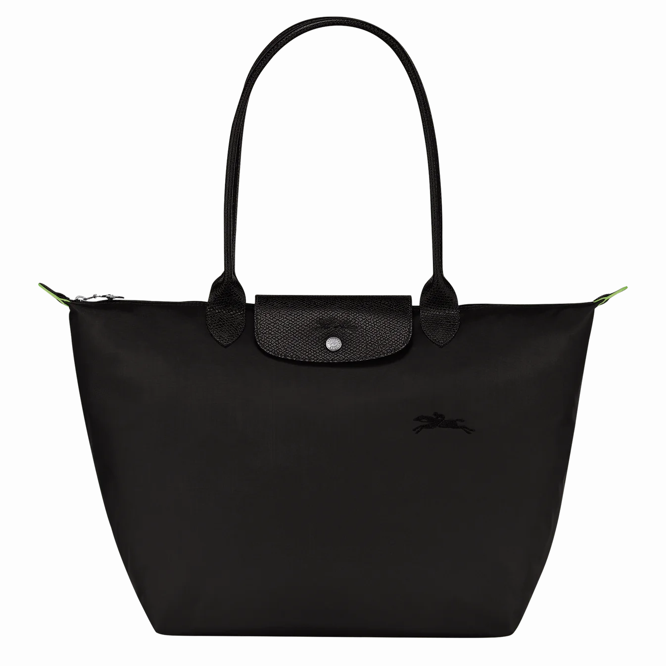 Longchamp Le Pliage Green Tote Bag Black