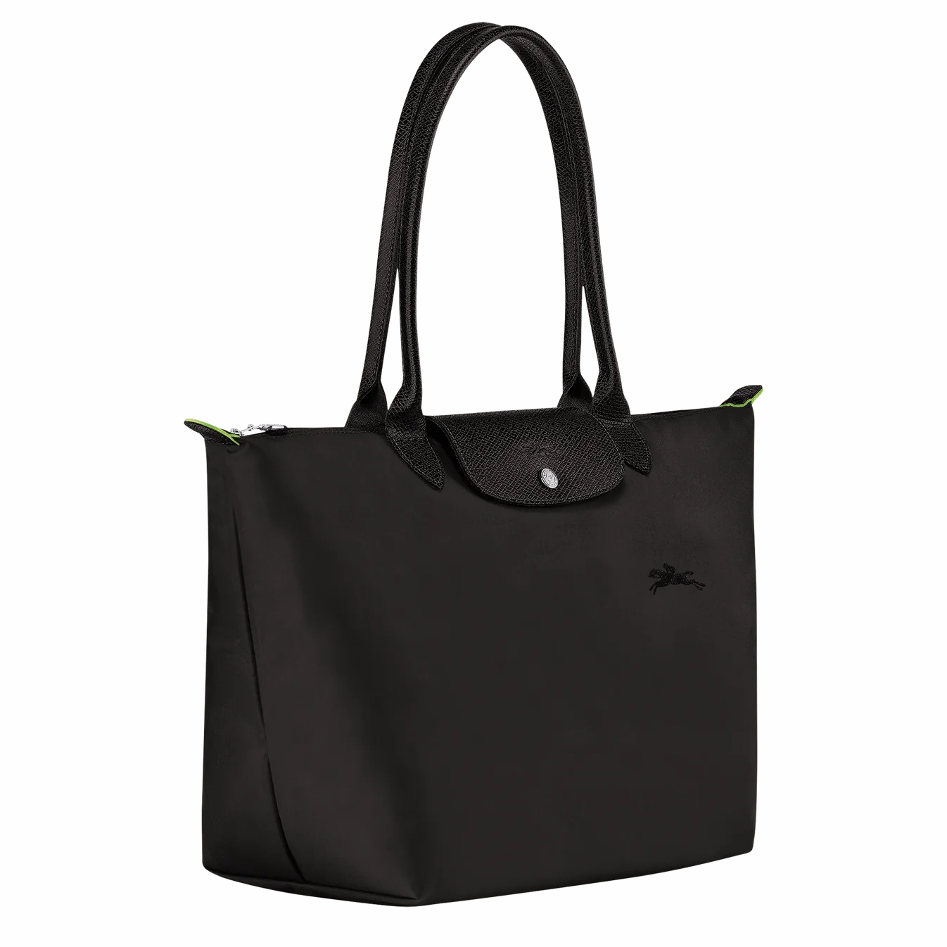 Longchamp Le Pliage Green Tote Bag Black