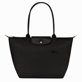 Longchamp Le Pliage Green Tote Bag Black