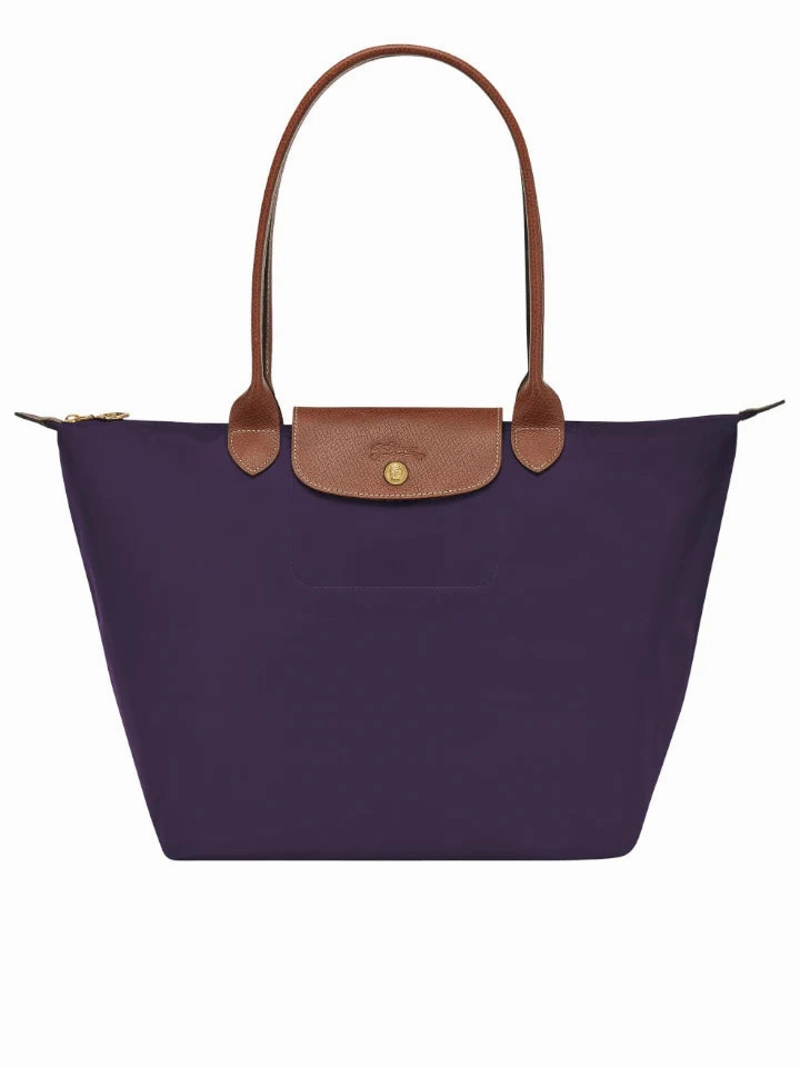 Longchamp Le Pliage Green Tote Bag Purple