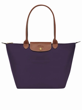 Longchamp Le Pliage Green Tote Bag Purple