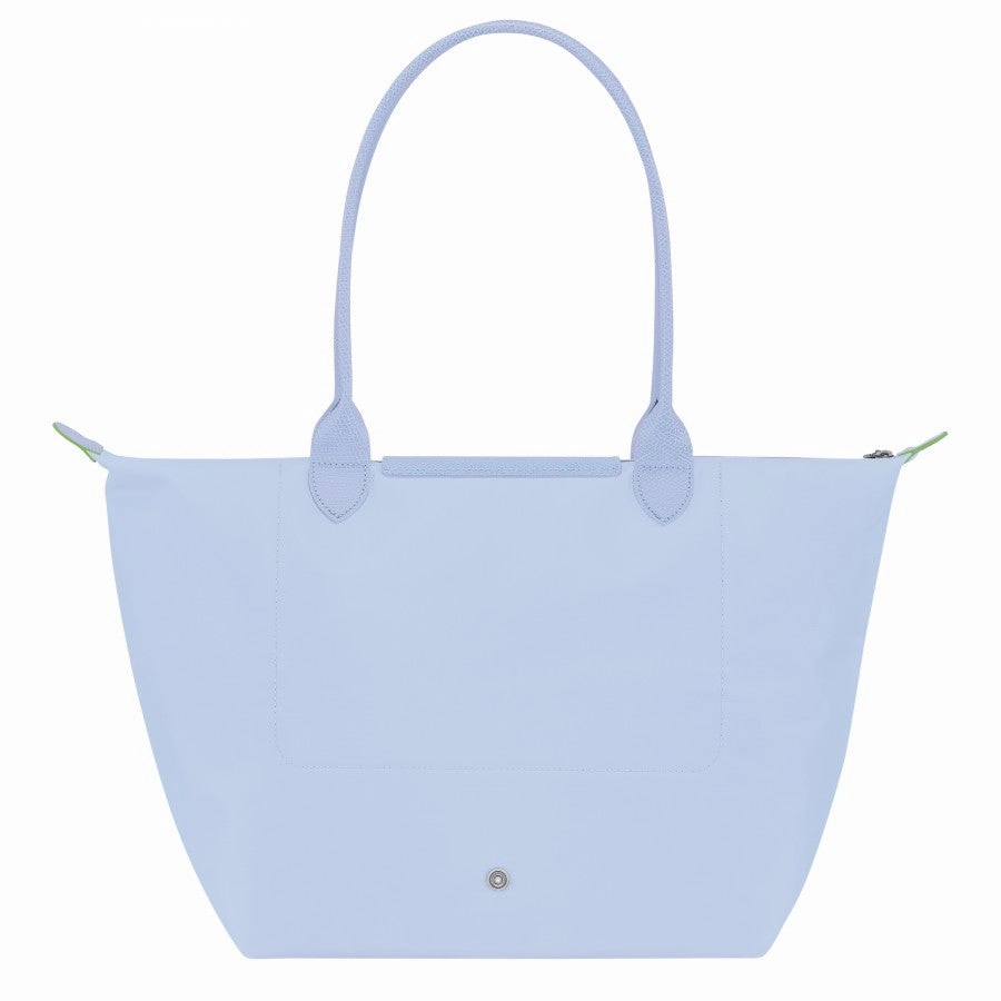 Longchamp Le Pliage Green Tote Bag Sky Blue- Recycled Canvas