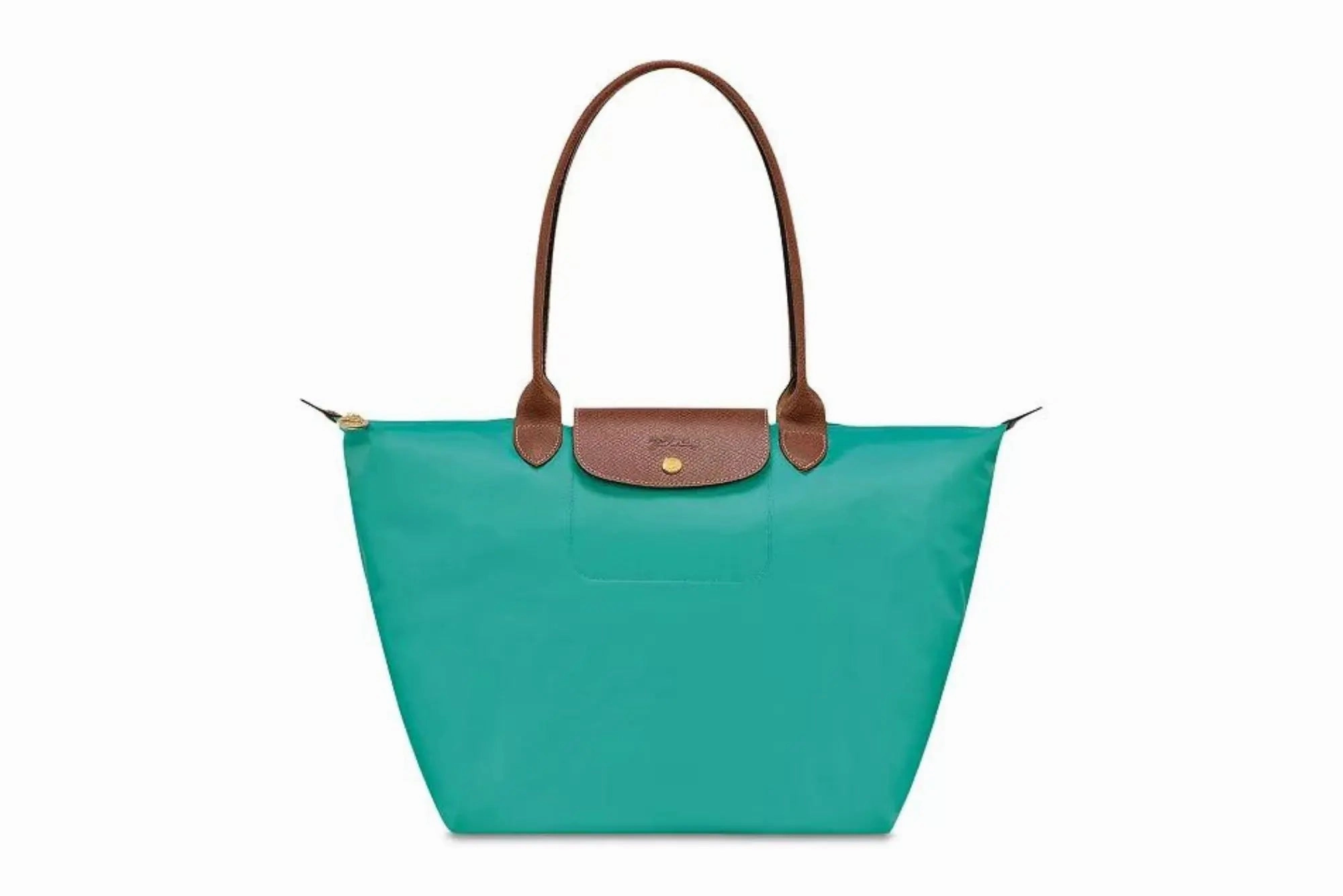 Longchamp Le Pliage Green Tote Bag Turquoise