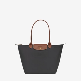Longchamp Le Pliage Medium Tote Bag Graphite  Recycled Canvas