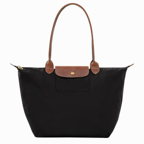 Longchamp Le Pliage Tote Bag Black  Recycled Canvas
