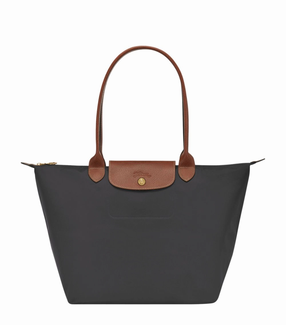 Longchamp Le Pliage Tote Bag Graphite  Recycled Canvas
