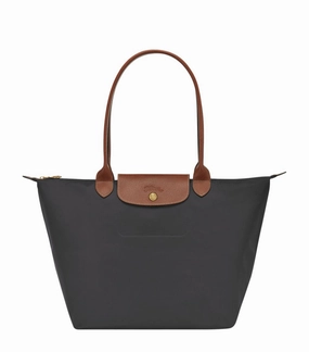 Longchamp Le Pliage Tote Bag Graphite  Recycled Canvas