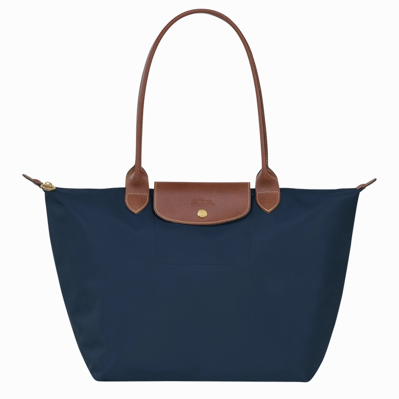 Longchamp Le Pliage Tote Bag Navy  Recycled Canvas
