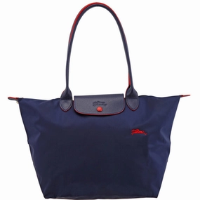 Longchamp Le Pliage Tote Bag Navy  Recycled Canvas