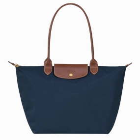 Longchamp Le Pliage Tote Bag Navy  Recycled Canvas