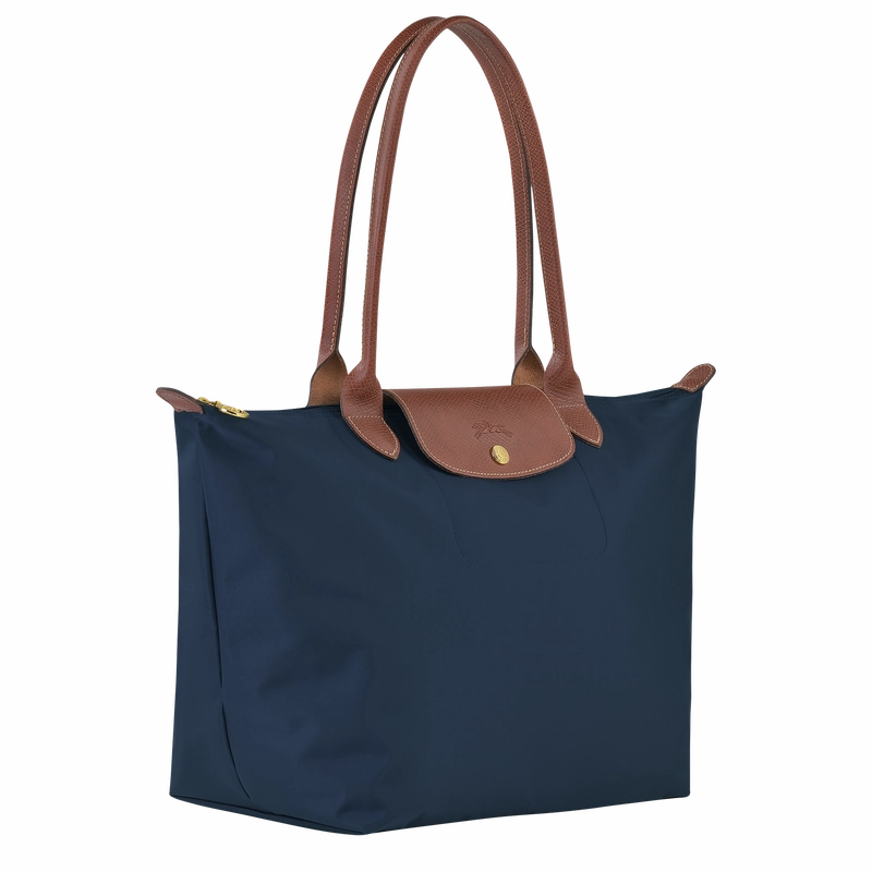 Longchamp Le Pliage Tote Bag Navy  Recycled Canvas