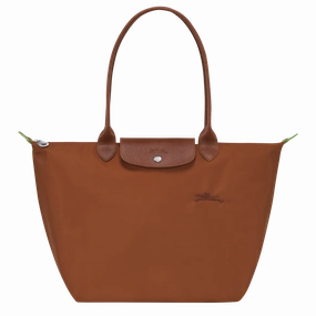 Longchamp Le Pliage Tote Cognac  Recycled Canvas