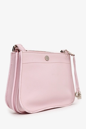 Loro Piana Pink Leather Milky Way Crossbody Bag (As Is)