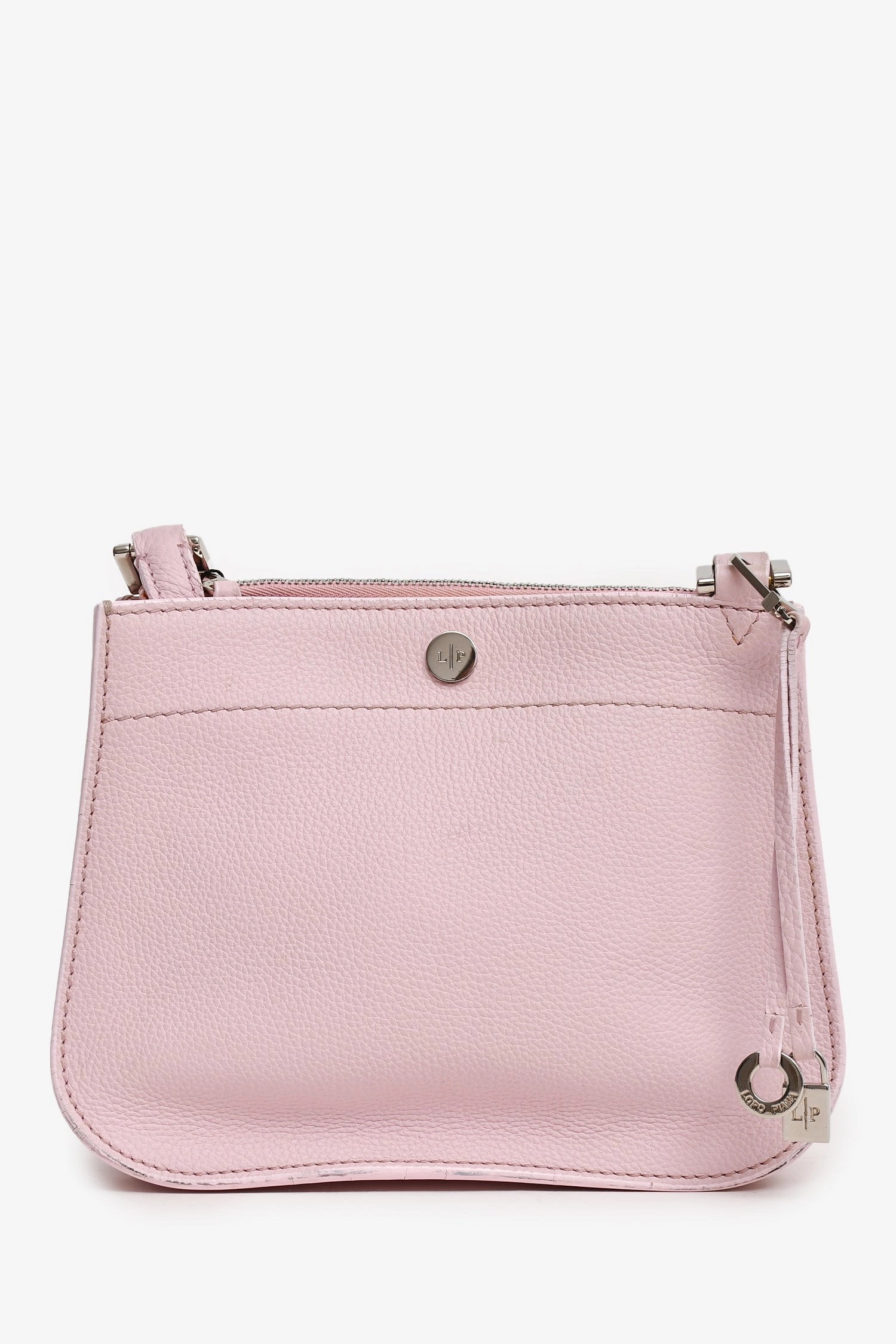 Loro Piana Pink Leather Milky Way Crossbody Bag (As Is)