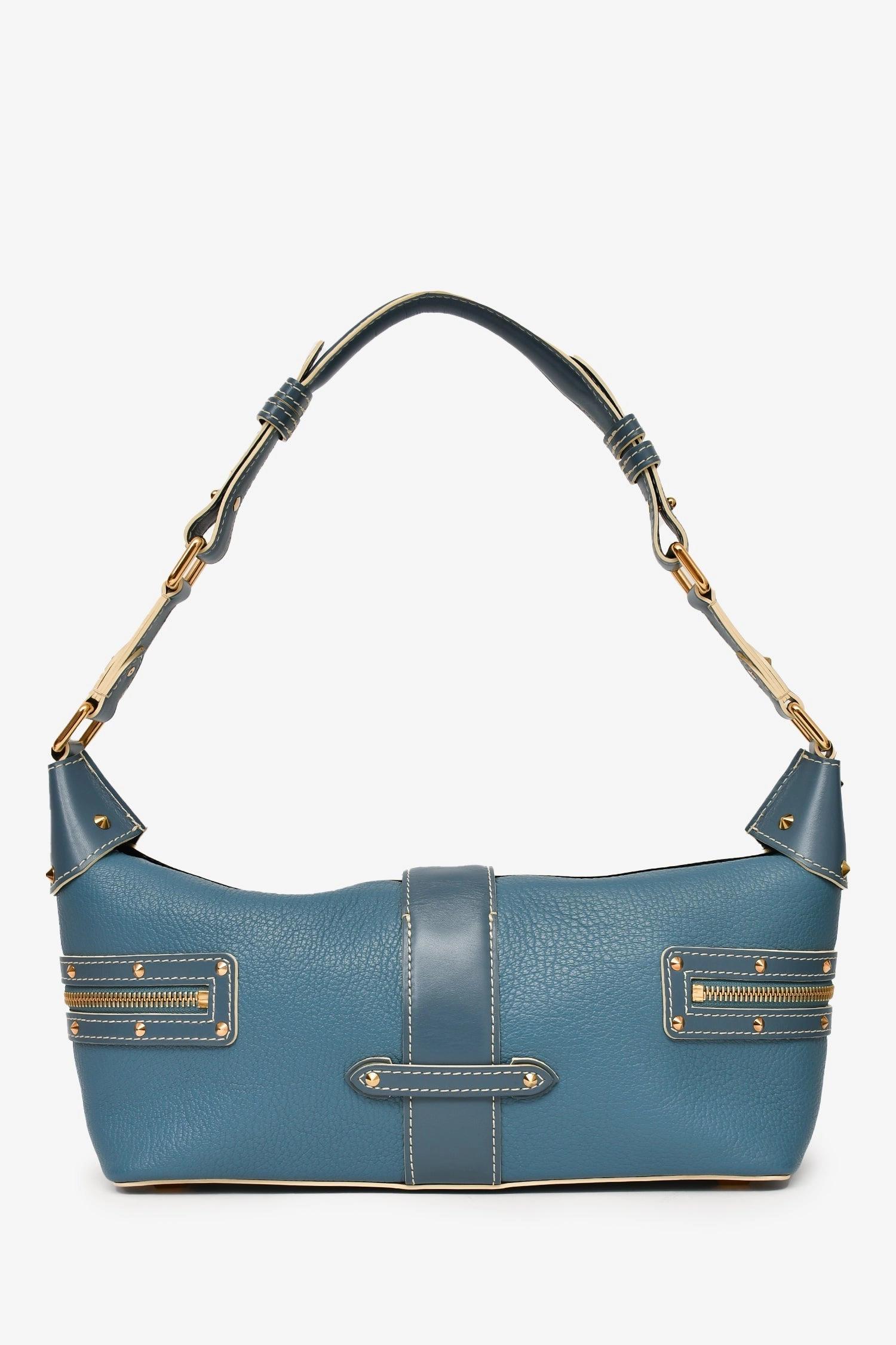 Louis Vuitton 2005 Blue Leather Shauli L'impetueux Shoulder Bag