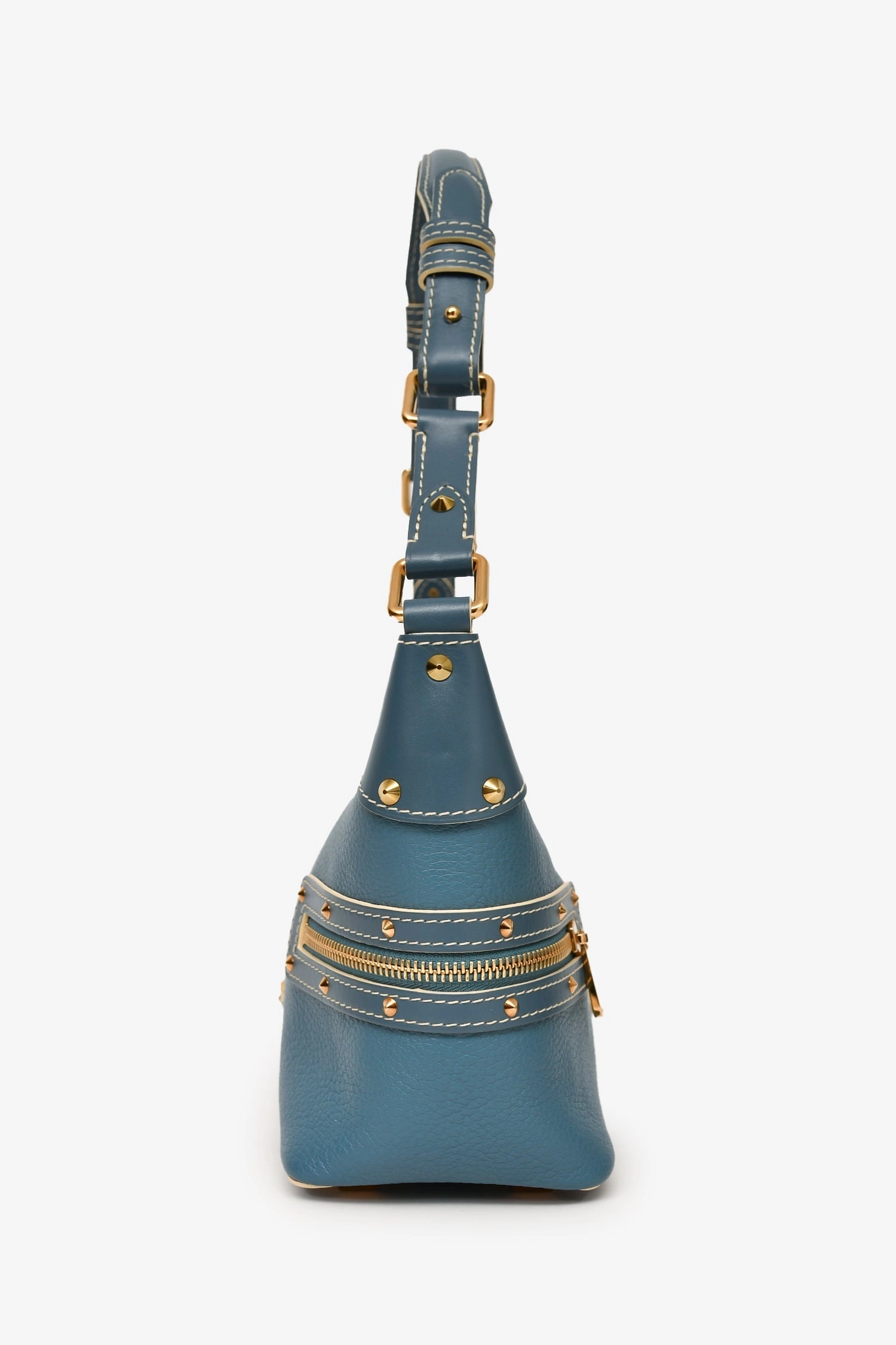 Louis Vuitton 2005 Blue Leather Shauli L'impetueux Shoulder Bag