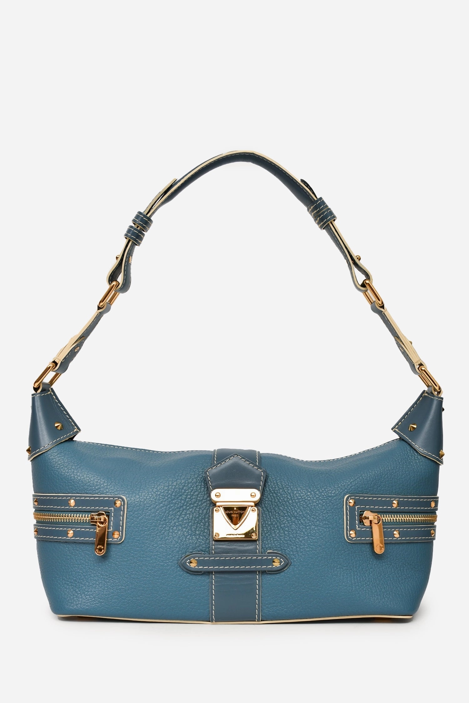 Louis Vuitton 2005 Blue Leather Shauli L'impetueux Shoulder Bag
