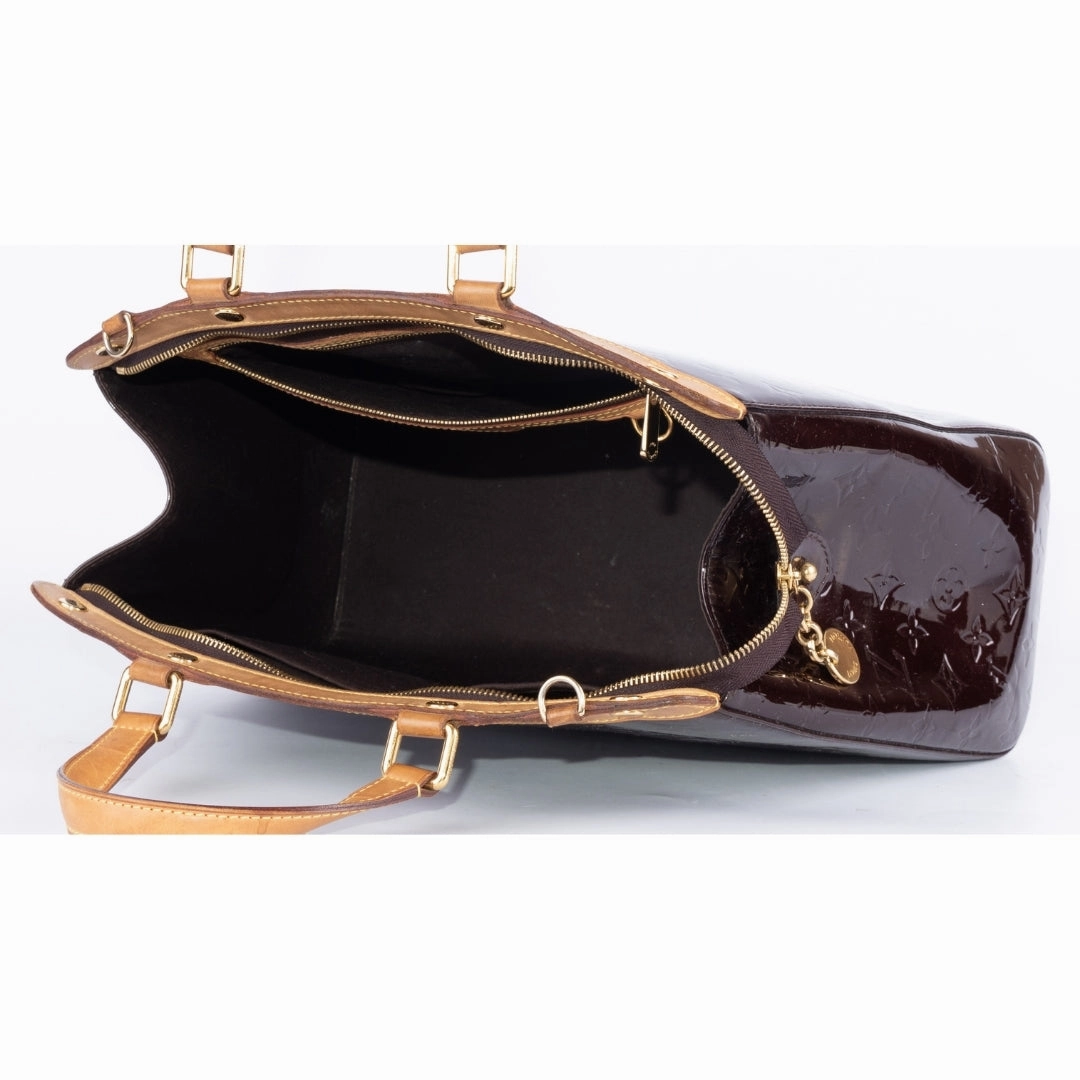Louis Vuitton Amarante Monogram Vernis Brea MM Bag