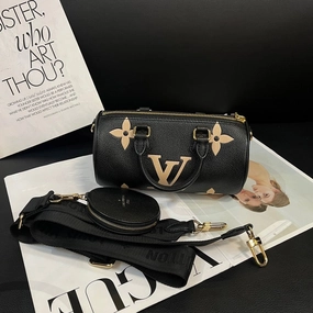 Louis Vuitton Barbilon Black Leather Crossbody Bag