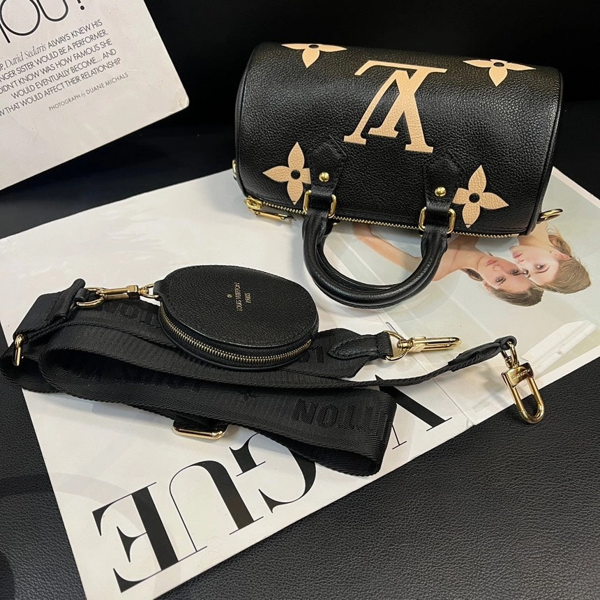 Louis Vuitton Barbilon Black Leather Crossbody Bag