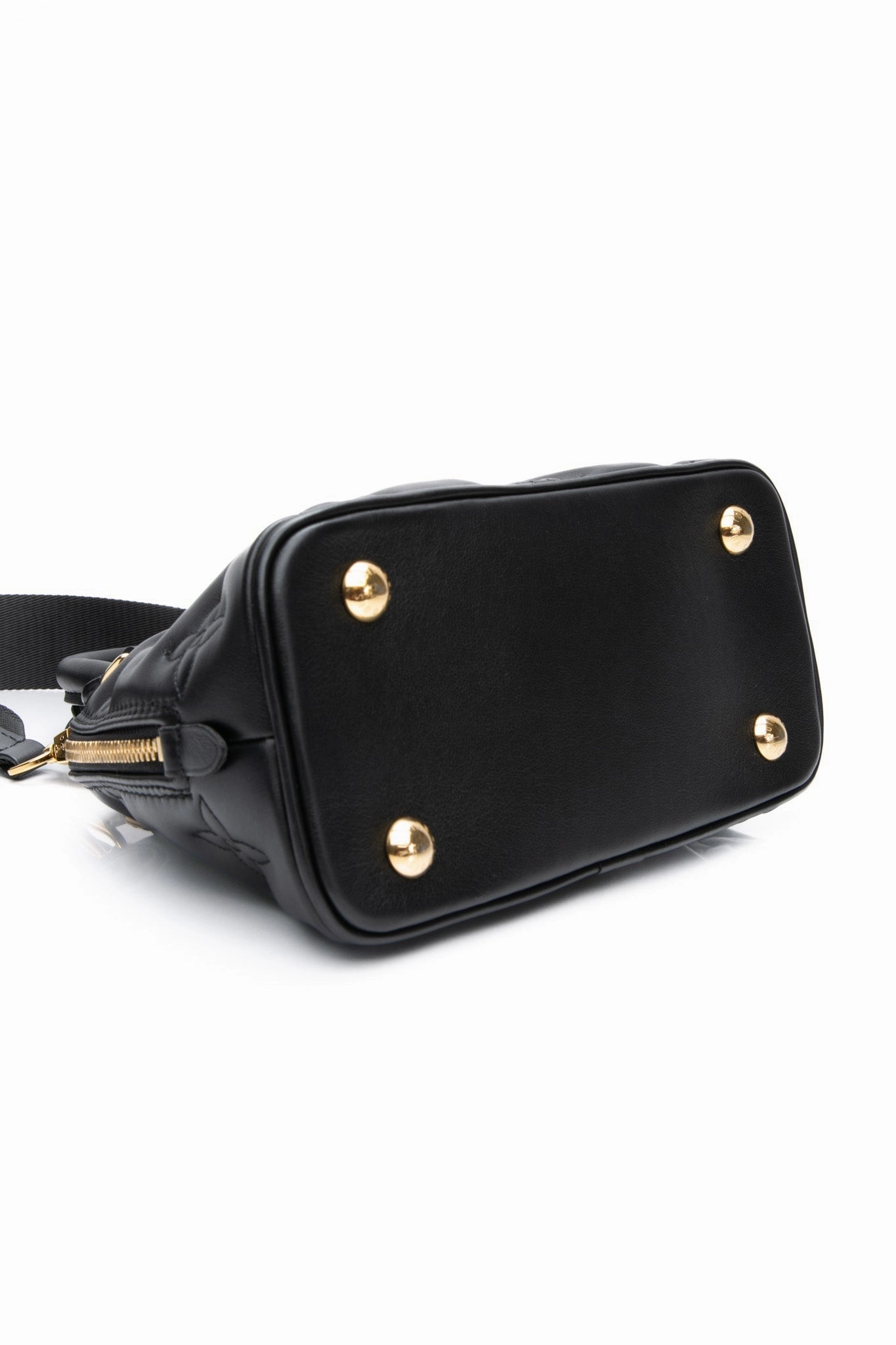LOUIS VUITTON Black Alma Bubblegram BB Crossbody Bag