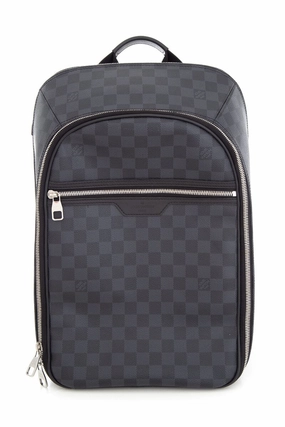 Louis Vuitton Black Damier Michael Backpack