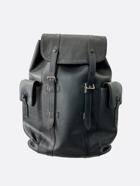 Louis Vuitton Black EPI Leather Christopher Backpack