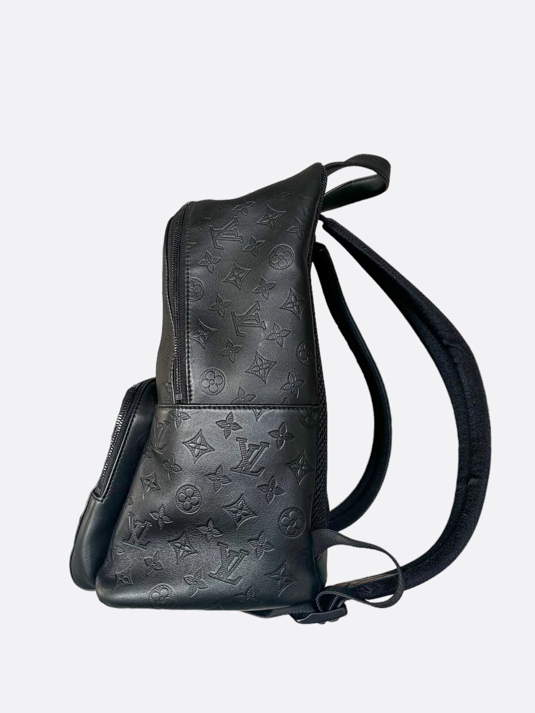 Louis Vuitton Black Shadow Monogram Racer Backpack
