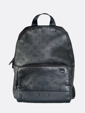 Louis Vuitton Black Shadow Monogram Racer Backpack