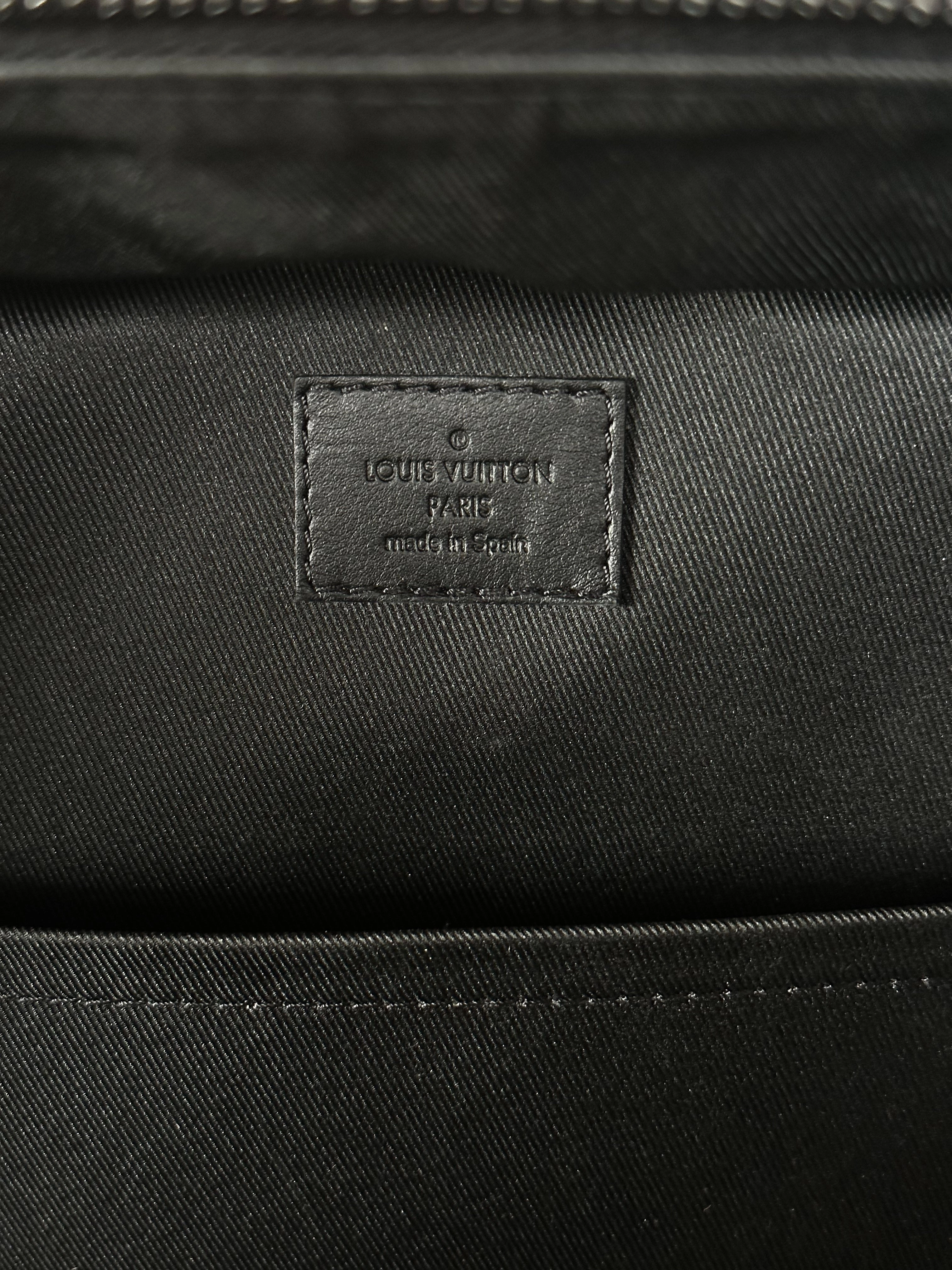 Louis Vuitton Black Shadow Monogram Racer Backpack