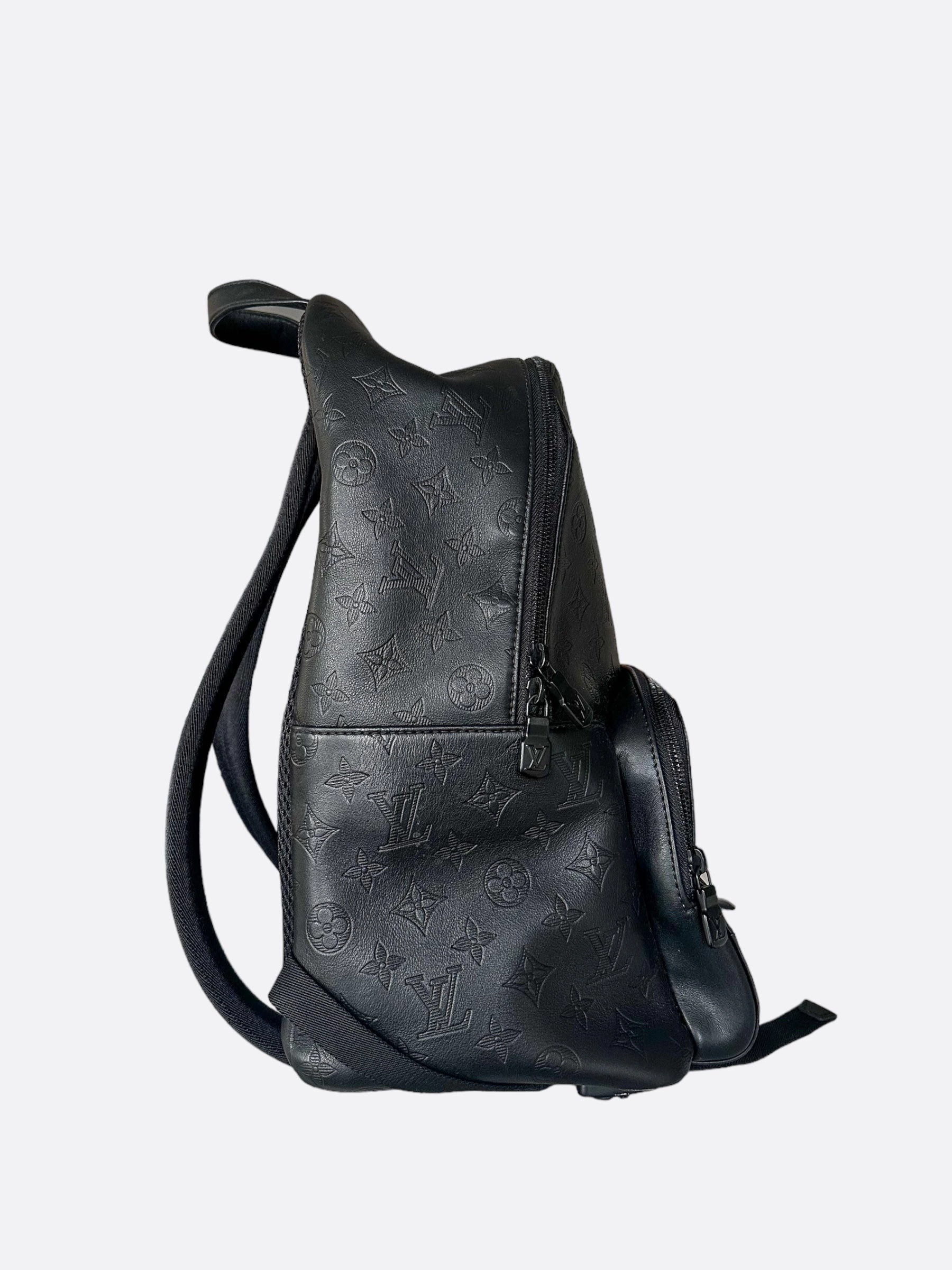 Louis Vuitton Black Shadow Monogram Racer Backpack