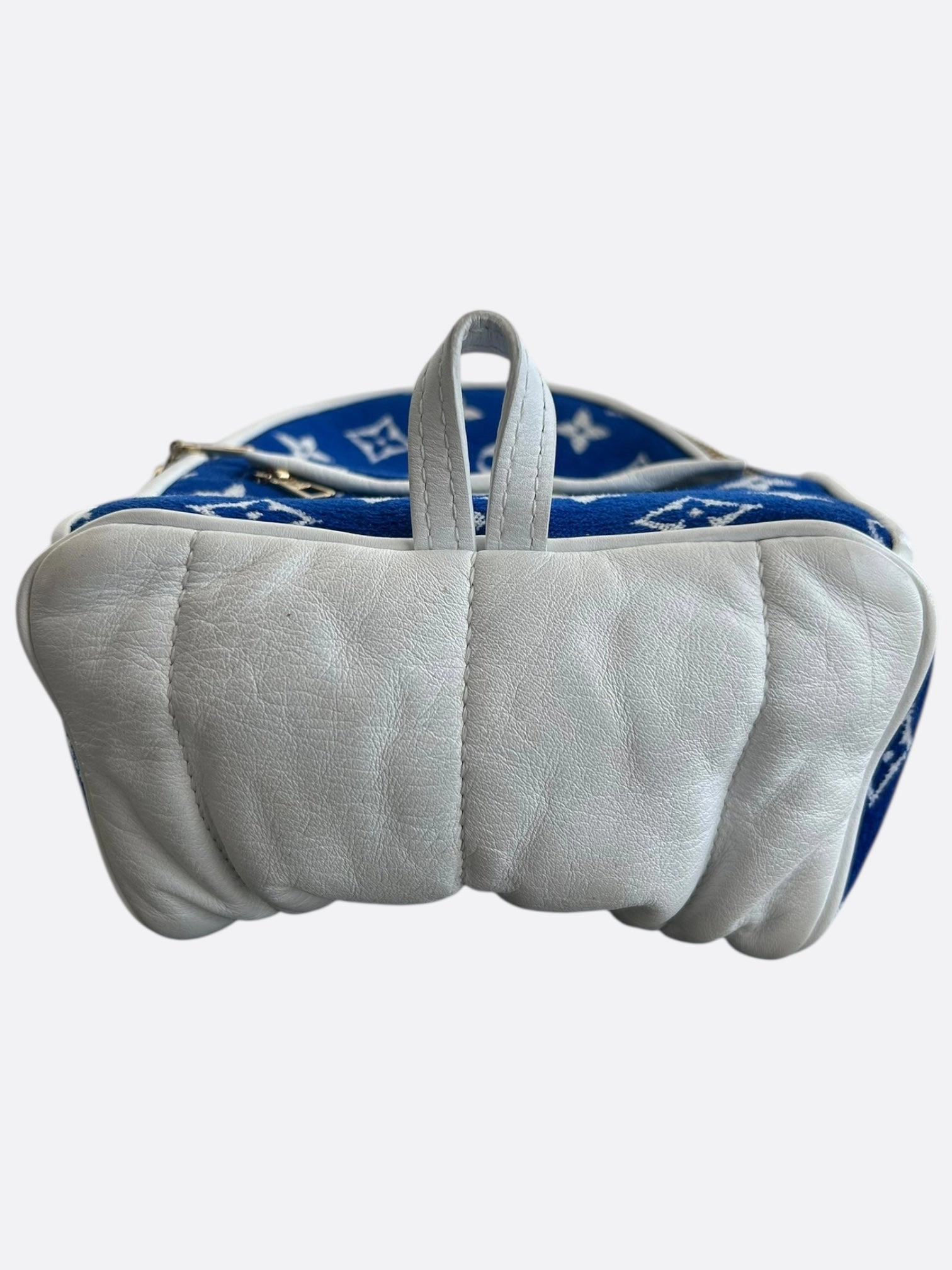 Louis Vuitton Blue & White Tennis Monogram Palm Springs Backpack