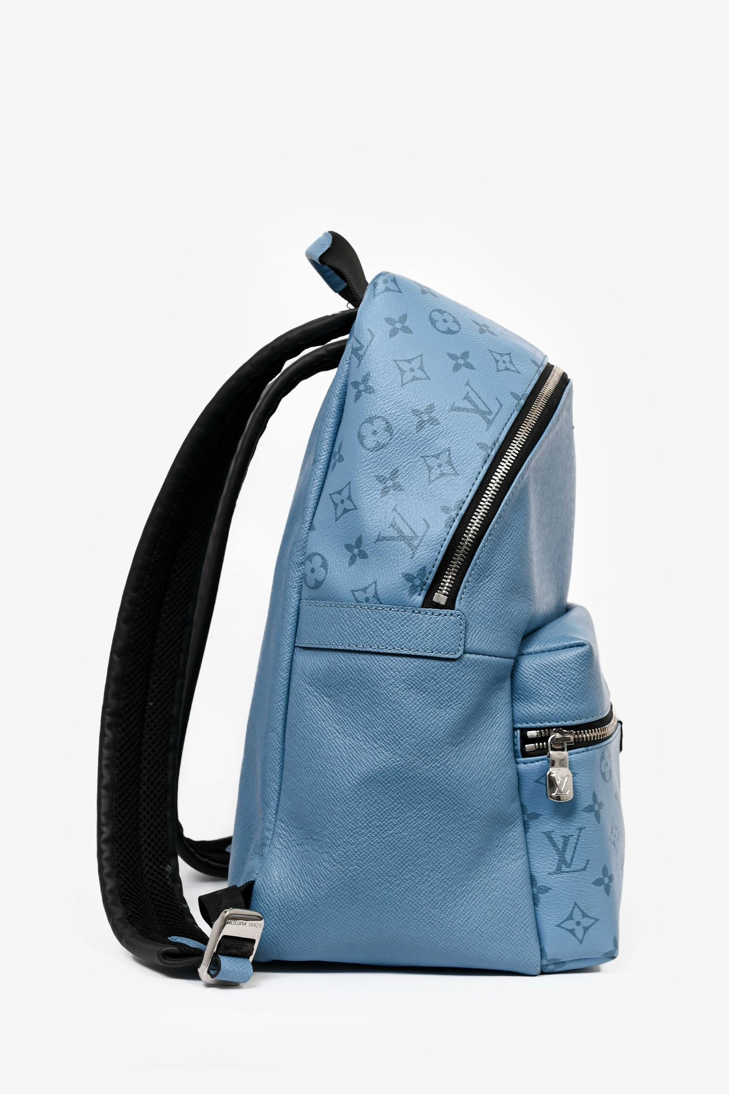 Louis Vuitton Blue Leather Monogram Discovery PM Backpack (As Is)