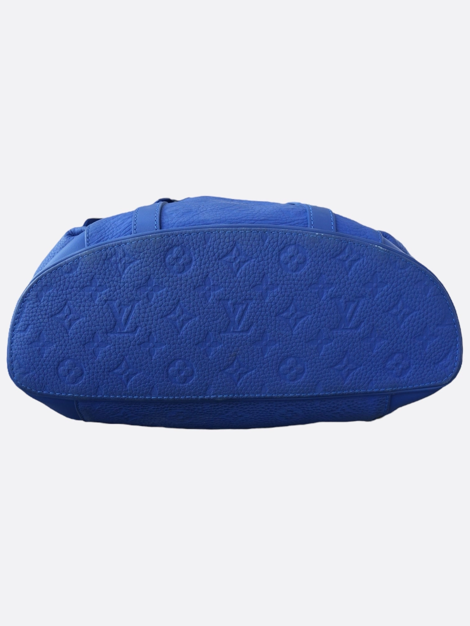 Louis Vuitton Blue Taurillon Monogram Christopher Backpack
