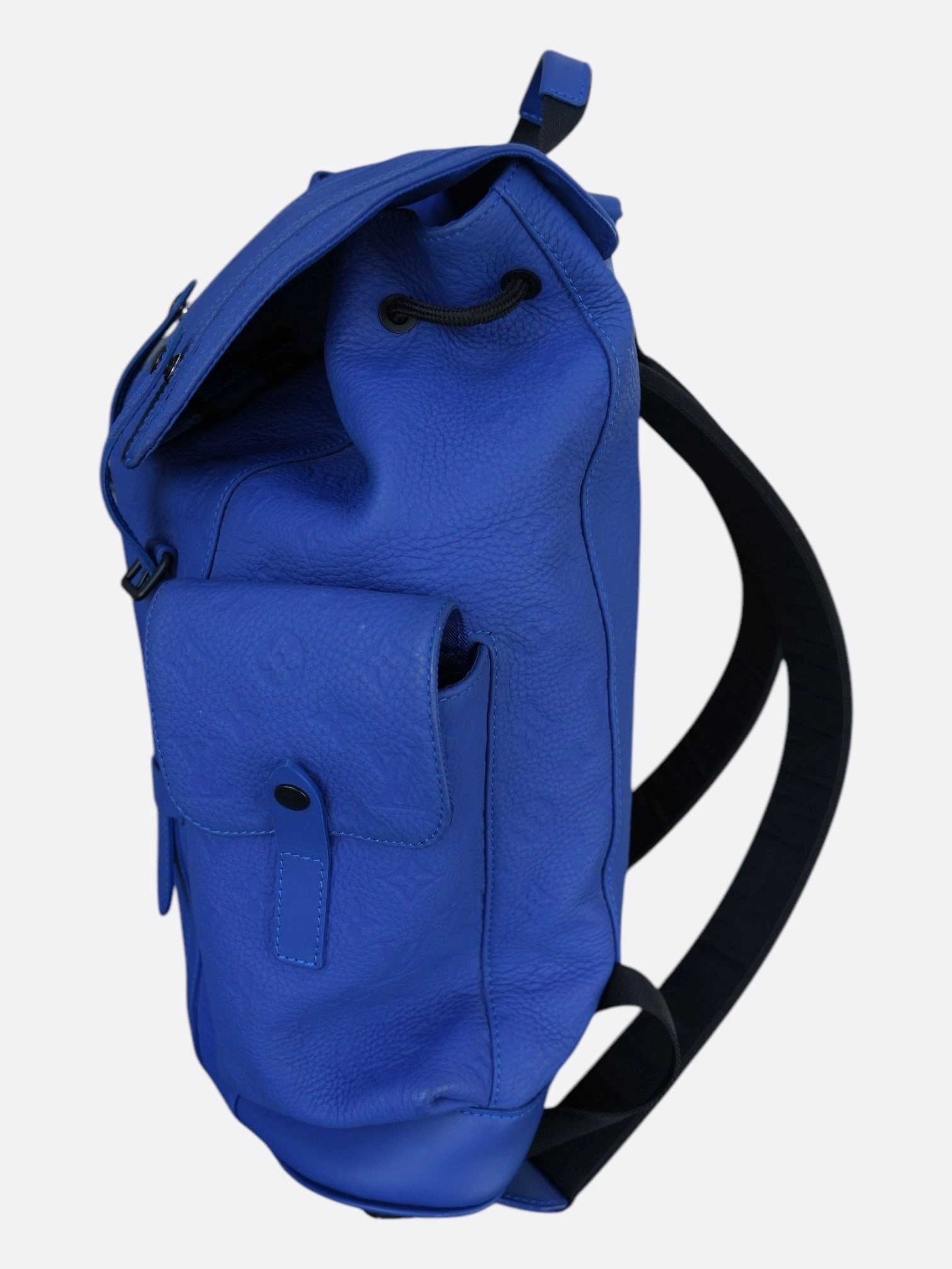Louis Vuitton Blue Taurillon Monogram Christopher Backpack