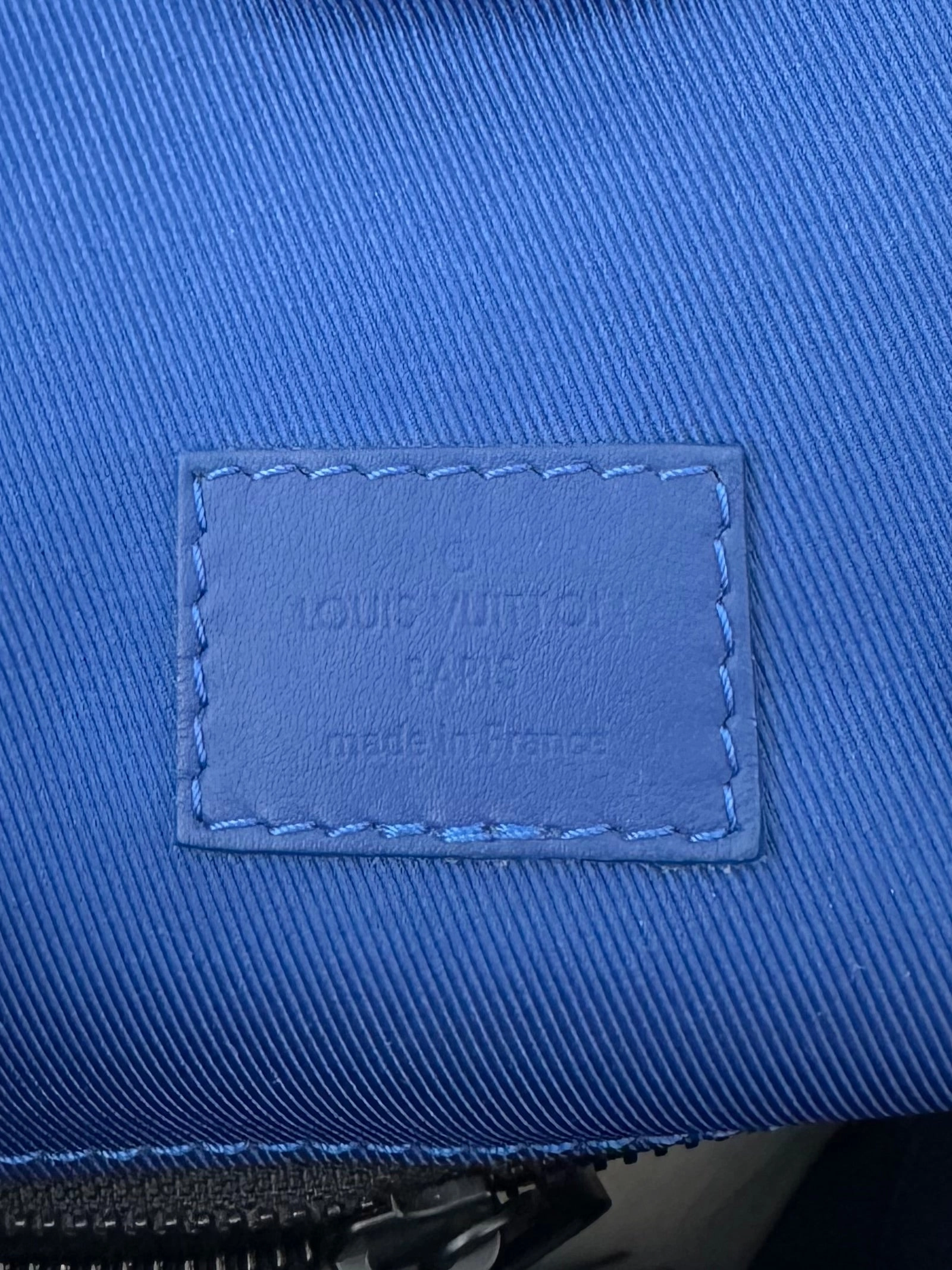 Louis Vuitton Blue Taurillon Monogram Christopher Backpack