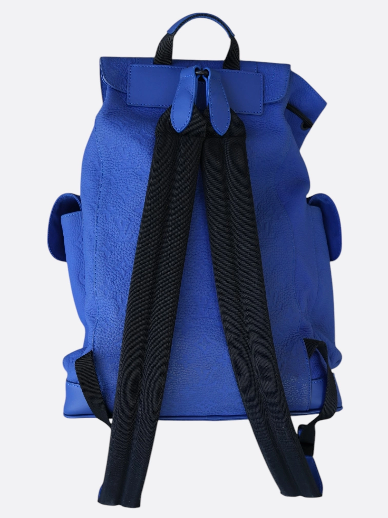 Louis Vuitton Blue Taurillon Monogram Christopher Backpack
