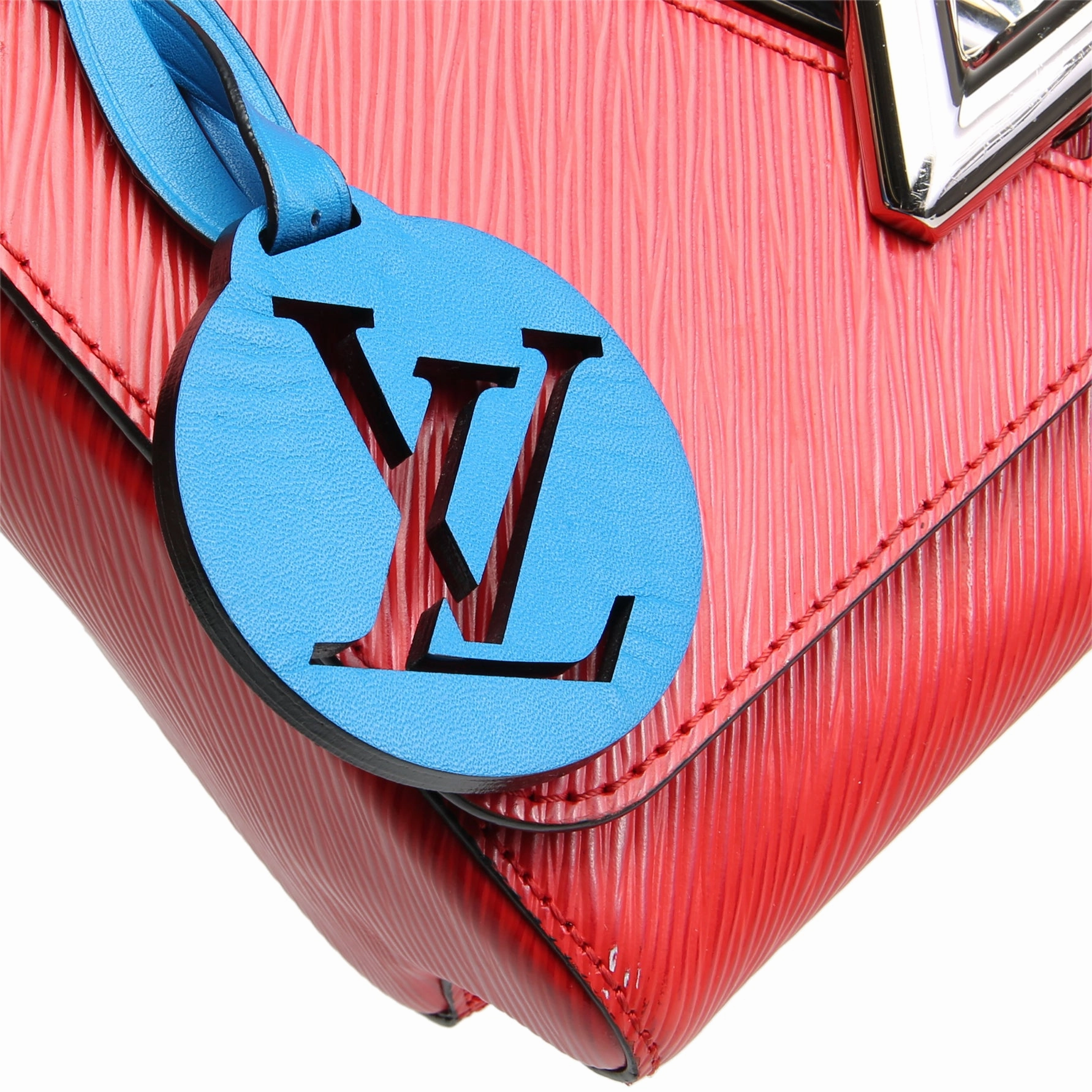 LOUIS VUITTON Braided Strap Epi Twist Shoulder Bag - Red