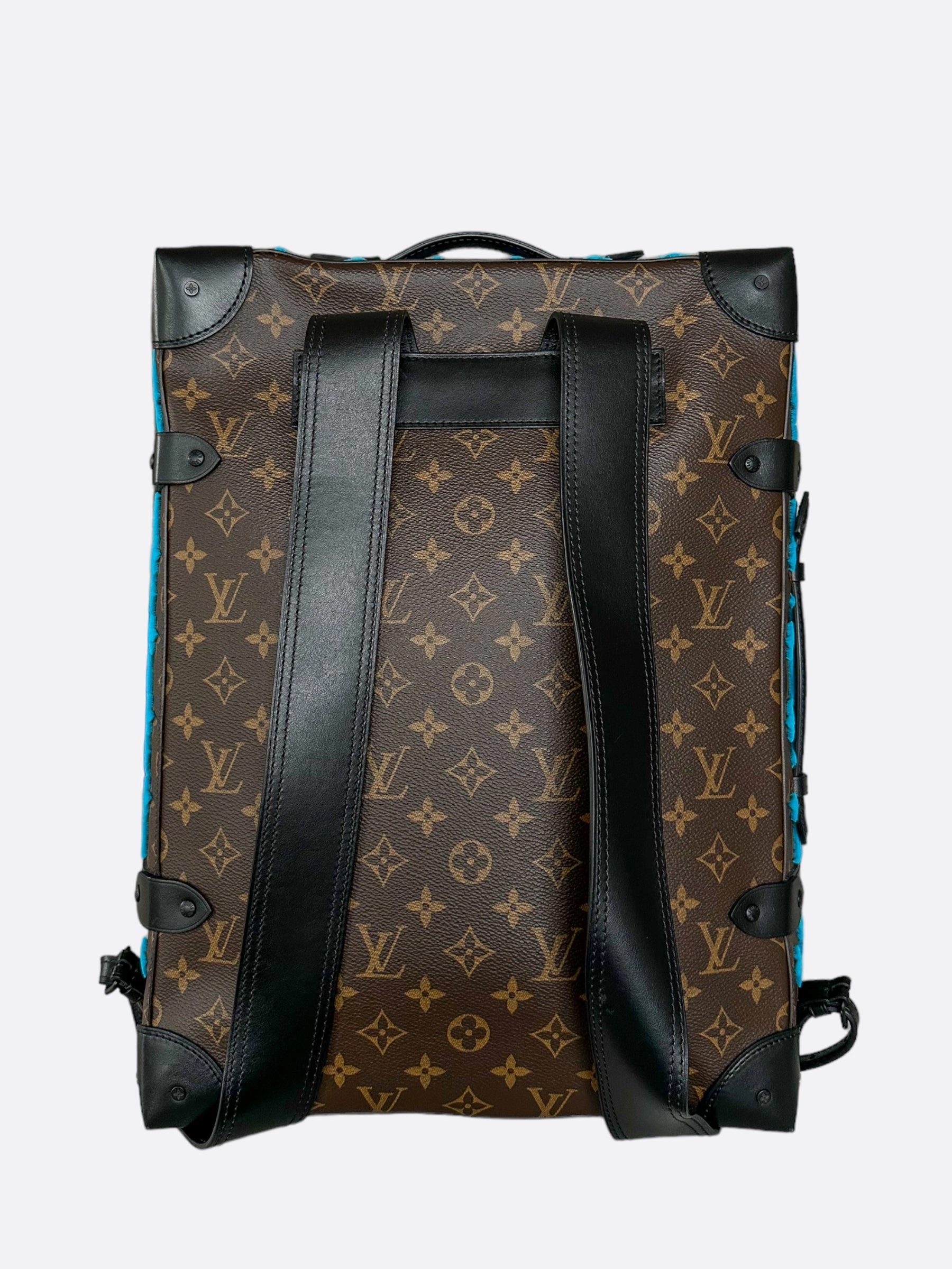 Louis Vuitton Brown & Blue Monogram Tuffetage Backpack