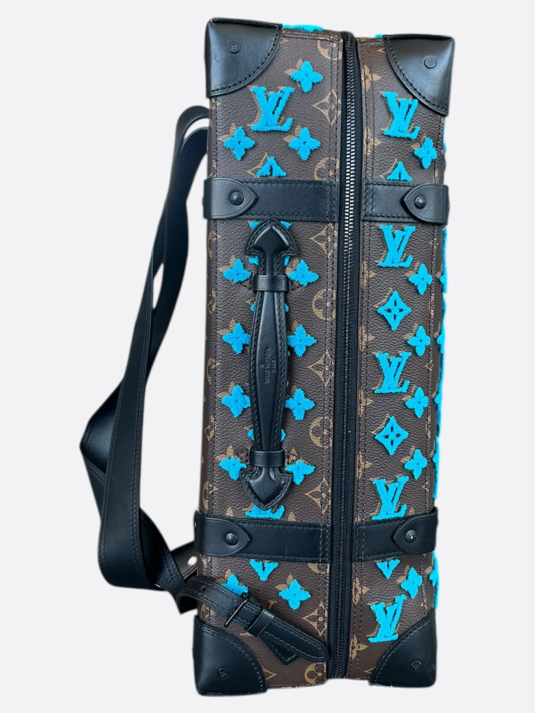 Louis Vuitton Brown & Blue Monogram Tuffetage Backpack