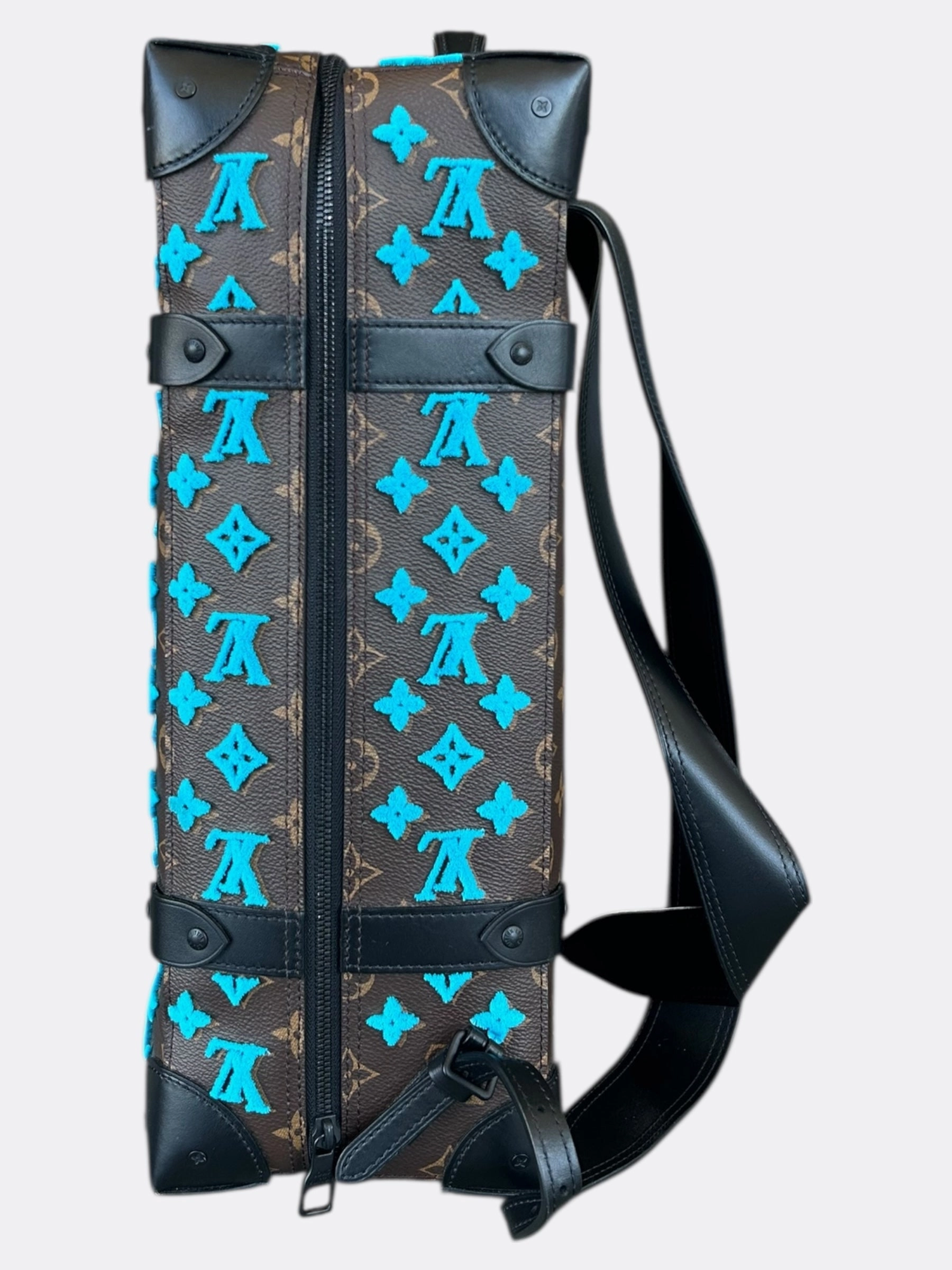Louis Vuitton Brown & Blue Monogram Tuffetage Backpack