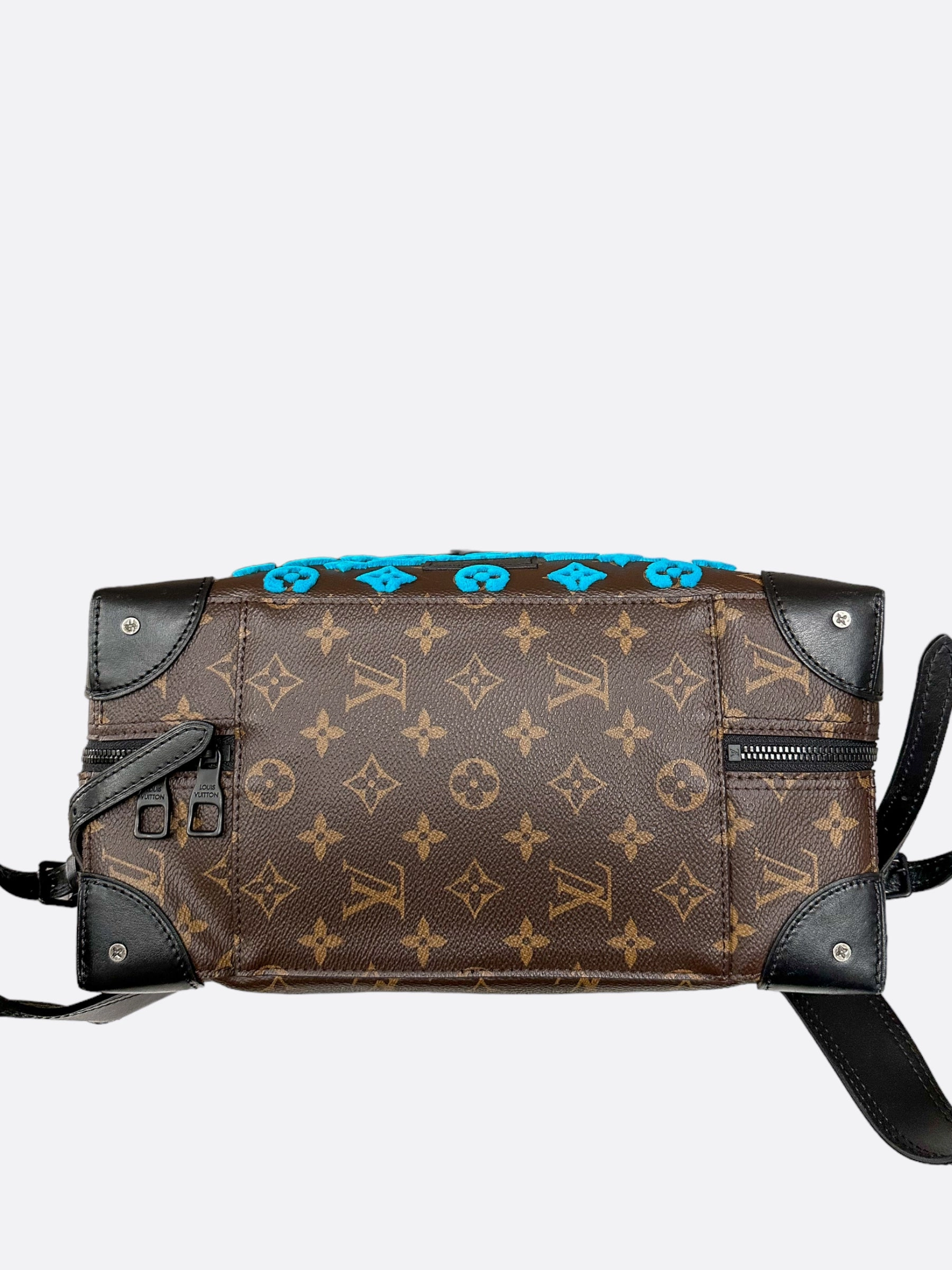 Louis Vuitton Brown & Blue Monogram Tuffetage Backpack