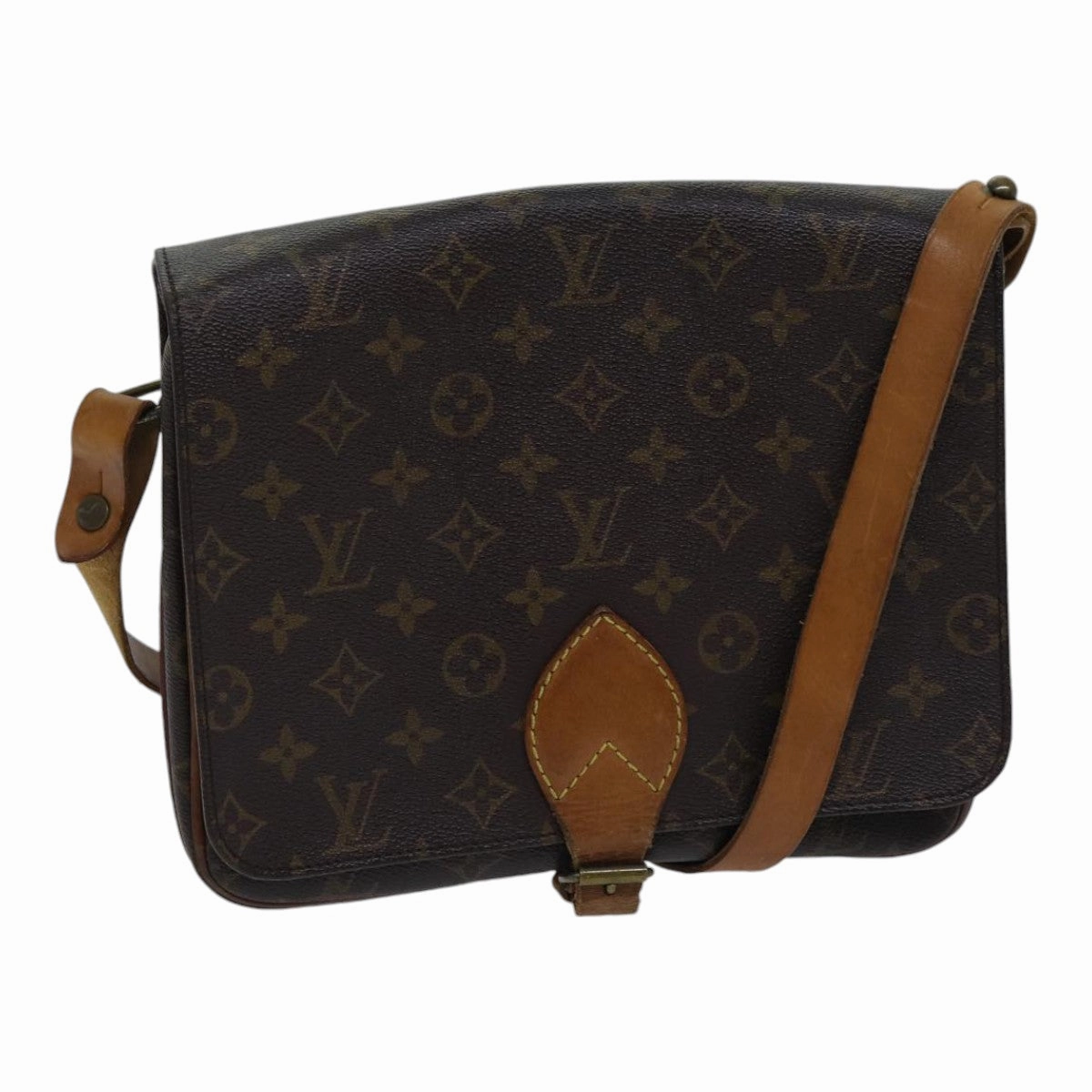 Louis Vuitton Cartouchire 26 Brown Canvas Shoulder Bag