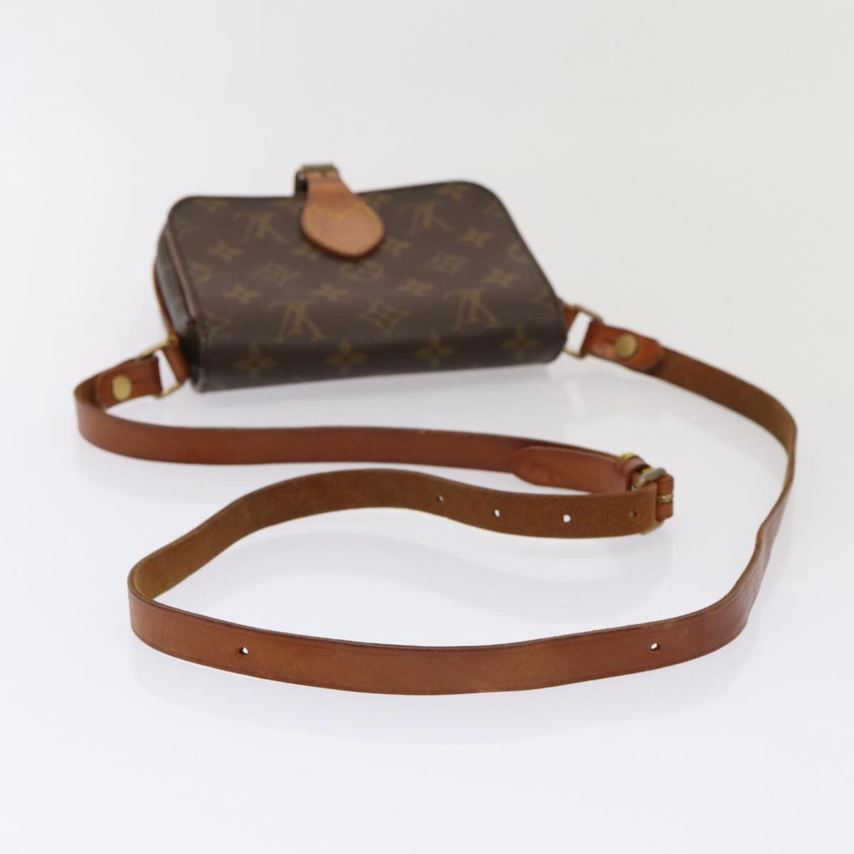 Louis Vuitton Cartouchire Brown Canvas Shoulder Bag