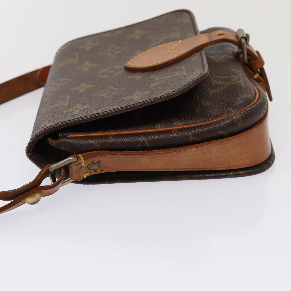Louis Vuitton Cartouchire Brown Canvas Shoulder Bag