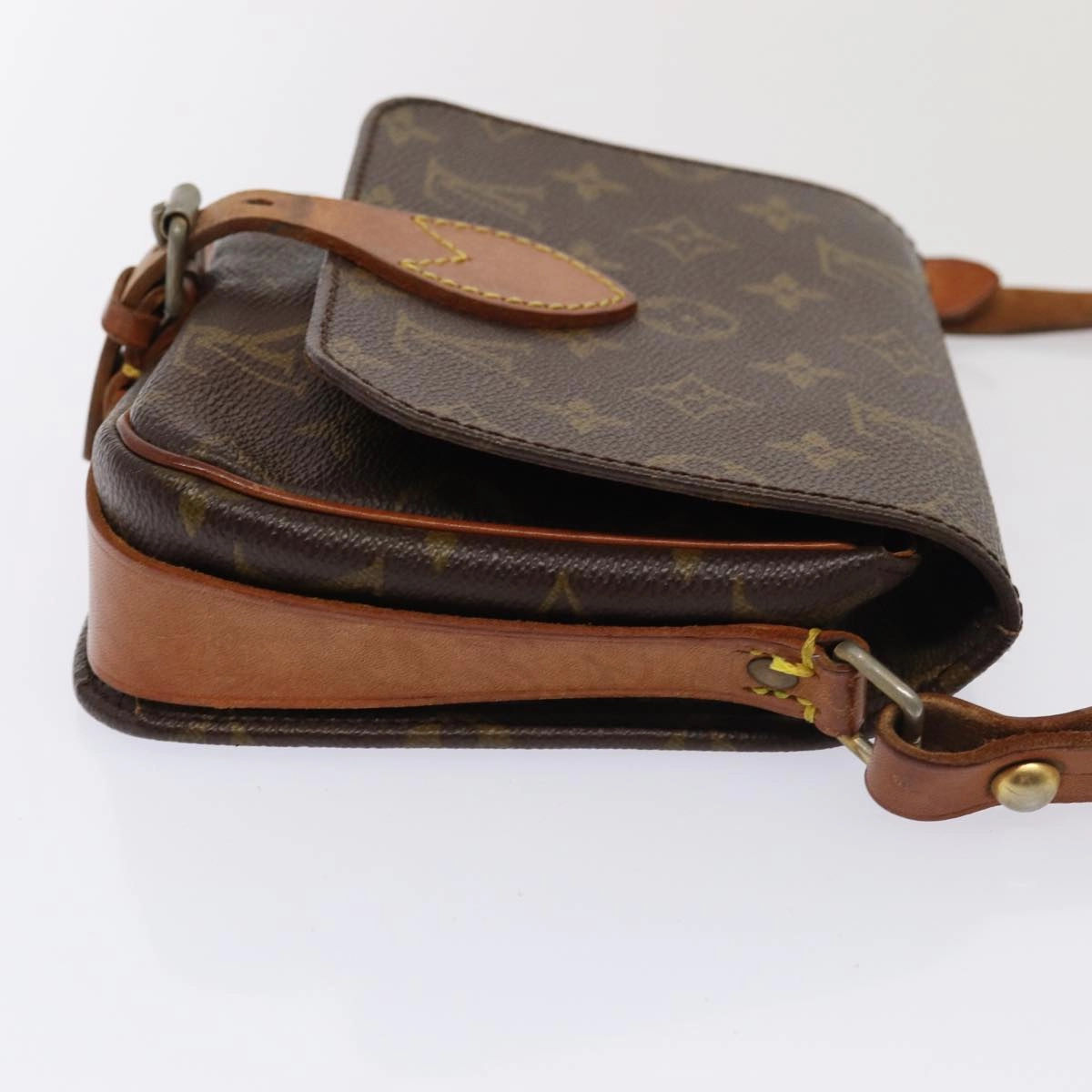 Louis Vuitton Cartouchire Brown Canvas Shoulder Bag