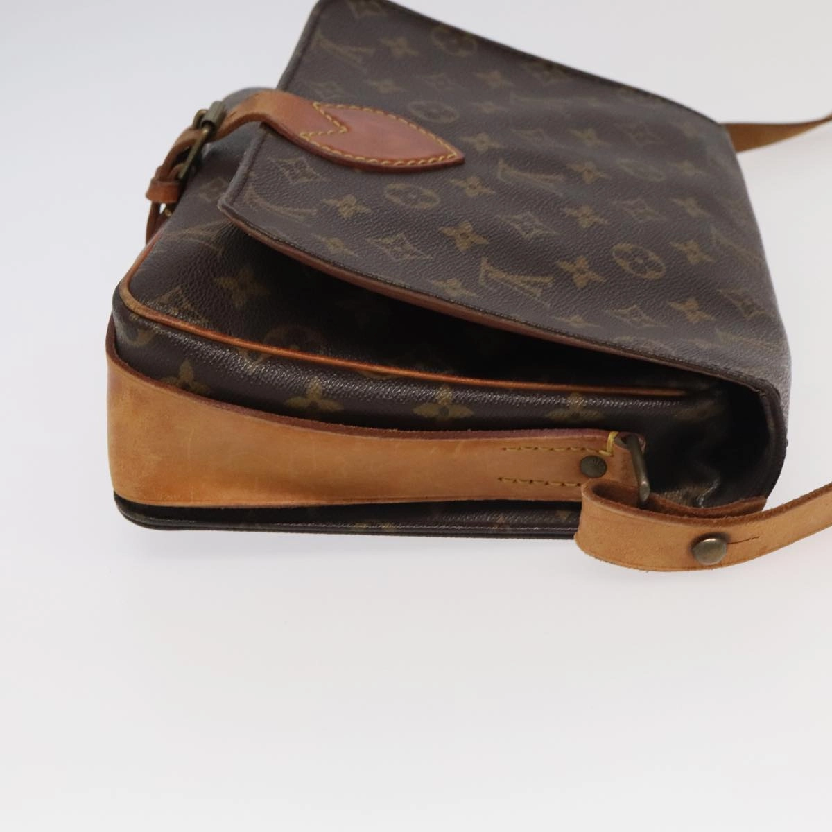 Louis Vuitton Cartouchire Brown Canvas Shoulder Bag