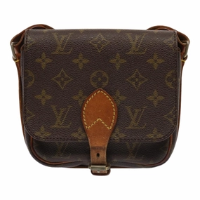 Louis Vuitton Cartouchire Brown Canvas Shoulder Bag