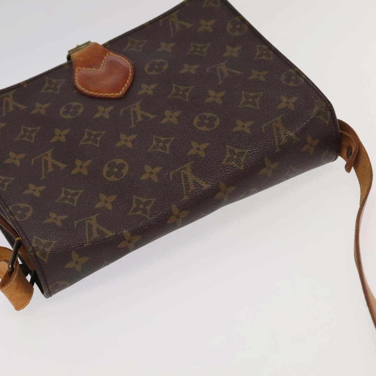 Louis Vuitton Cartouchire Brown Canvas Shoulder Bag