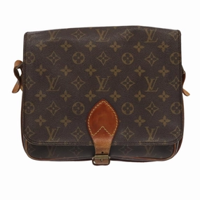 Louis Vuitton Cartouchire Brown Canvas Shoulder Bag
